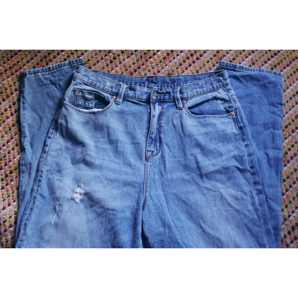 High waisted mom jeans